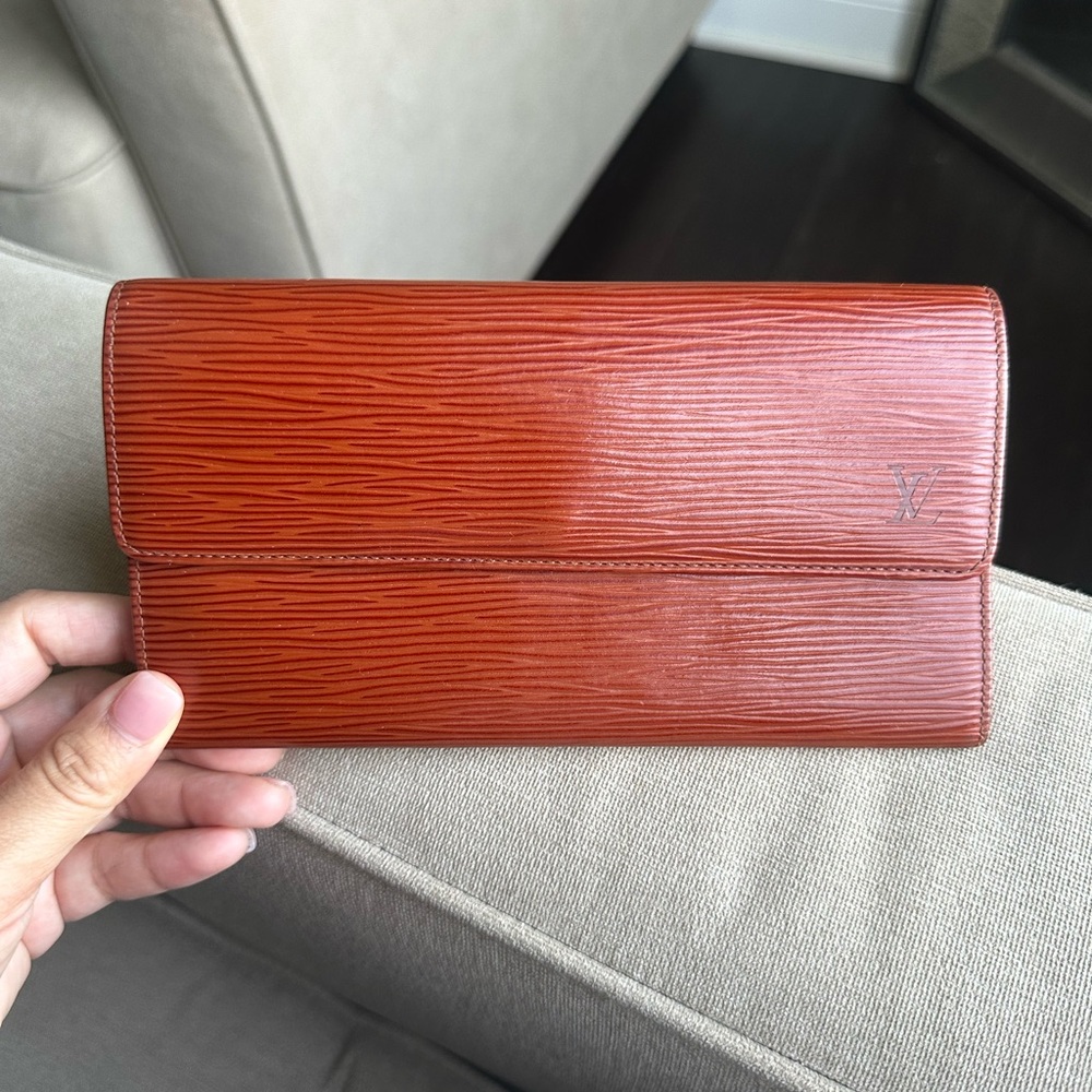 Louis Vuitton Brown Leather Wallet